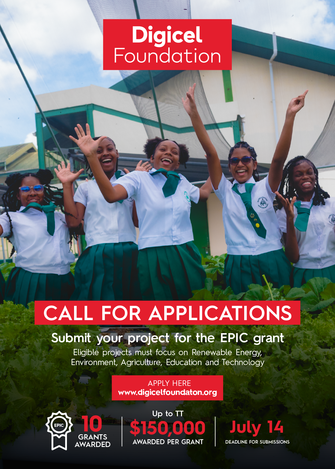 TRANSFORM YOUR COMMUNITY WITH TT$150,000 IN FUNDING
