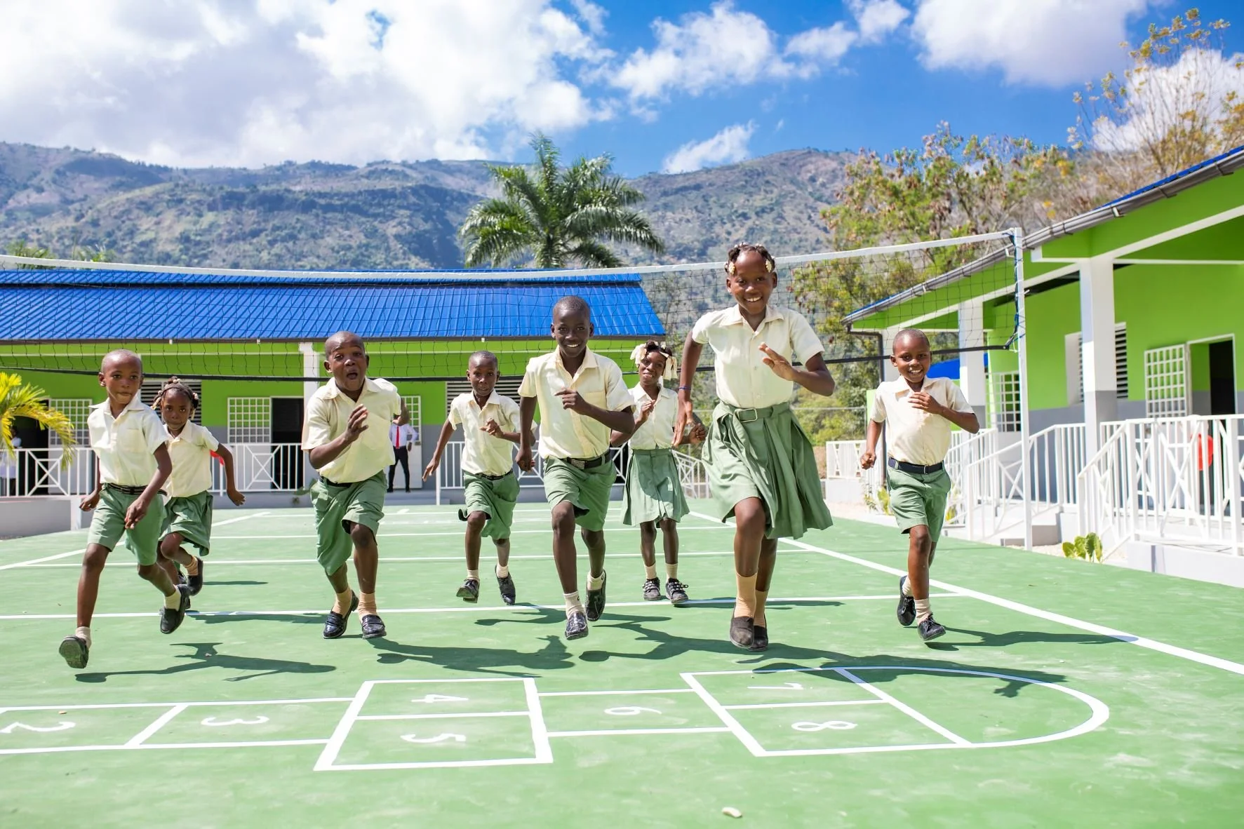2. Students at a Digicel-built school in Haiti