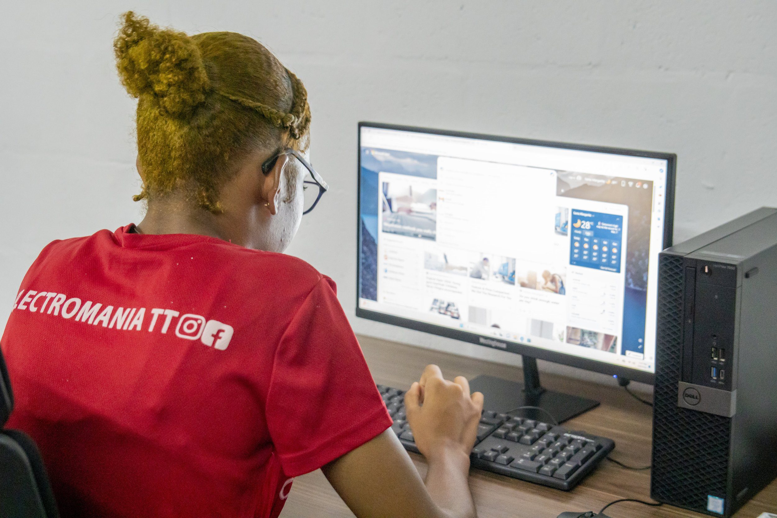 The newly launched Technology in Education Centre at Curepe Scherzando panyard is equipped with five computers, printers, comfortable furniture and one year of free high-speed internet from Digicel Plus.