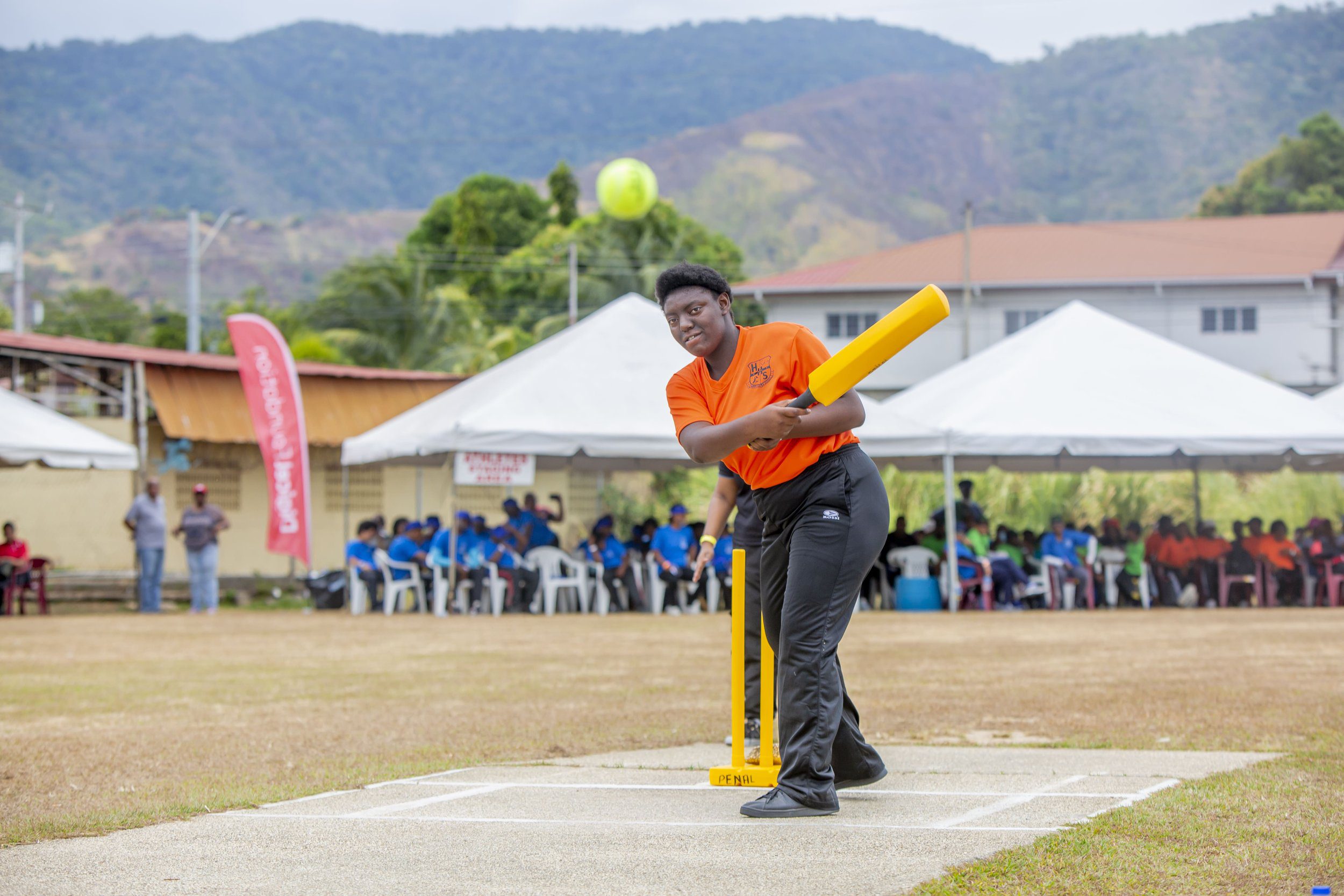 Showing how it’s done! This SOTT cricketer displays his skills.