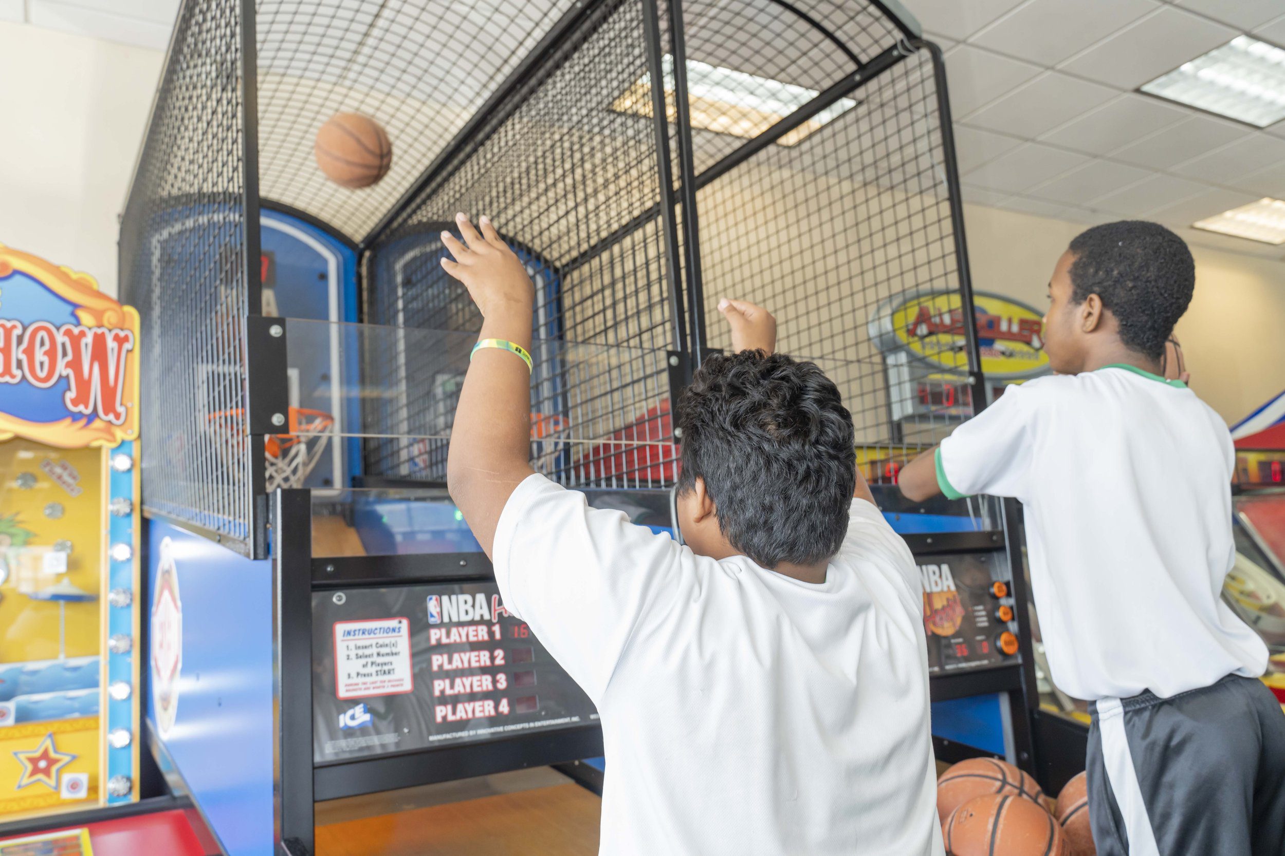 A perfect throw on a perfect day at the Digicel Foundation’s Children’s Christmas Party for Special Needs Schools at Chuck E Cheese Chaguanas.