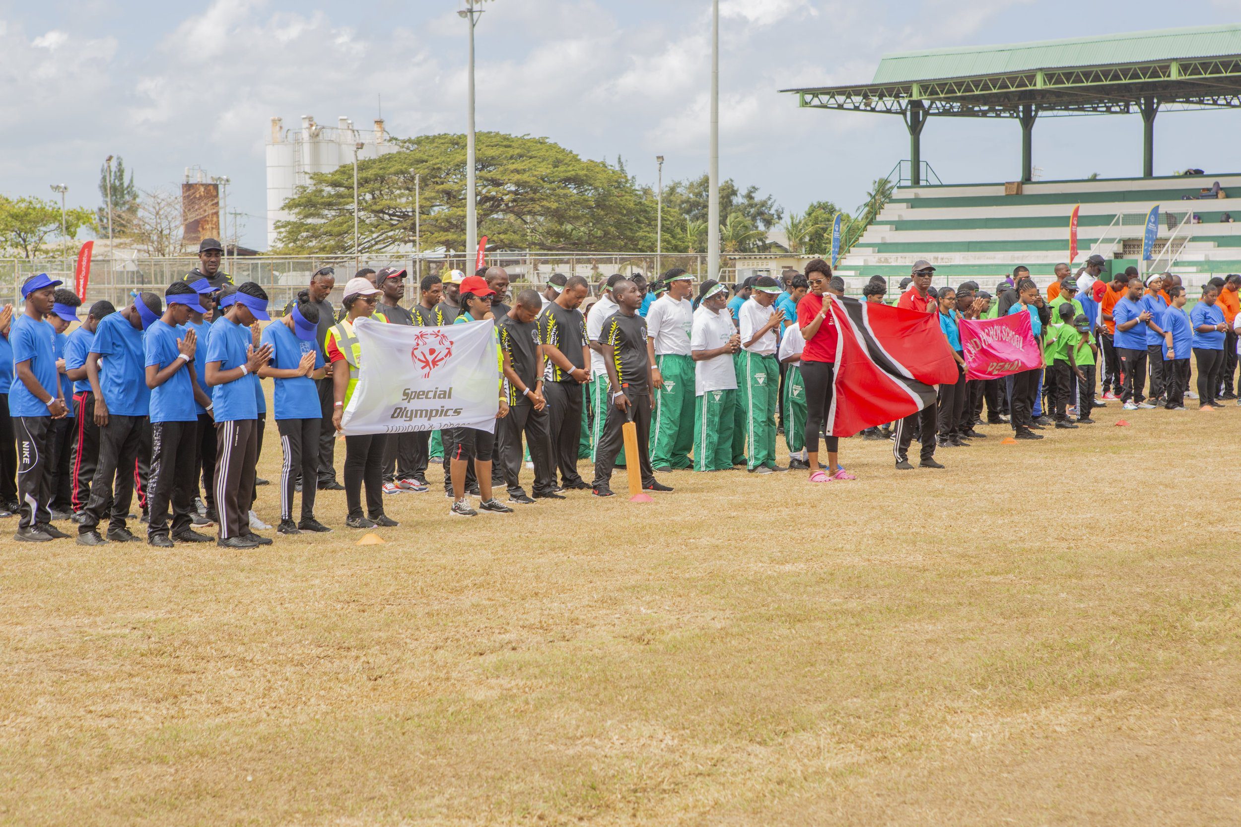 One hundred and fifty athletes from 11 schools and organisations displayed their flags during the Special Olympics National Cricket Games on Saturday 16th March 2024 held at Constantine Park, Macoya.