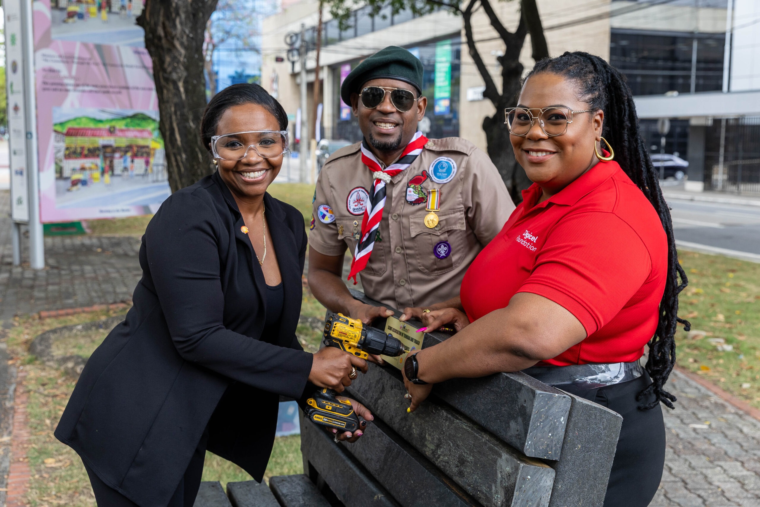 Scouts Recycle 100,000 Bottles to Make Park Benches